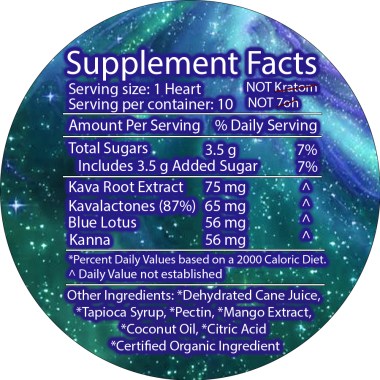 1 circle label supplement facts Tranquil copy